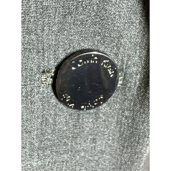 Calvin Klein Gray Blazer 2-Button Career-Wear Business Jacket Women’s Sz 4 - Picture 3 of 6